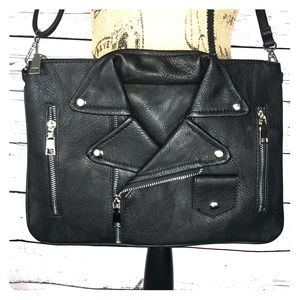 NWOT Biker Jacket Clutch